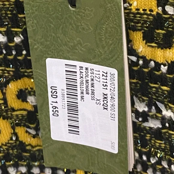 Gucci Black and Yellow Maxi Dress - Picture 4 of 4